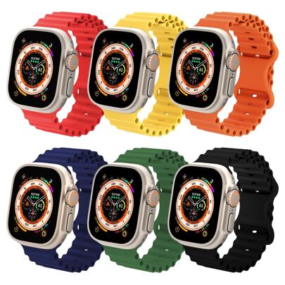 6 pezzi Ocean Bands Compatibile con Apple Watch Band Apple Watch Strap Band Apple Watch Band Apple Watch Strap Strap Band 49mm 45mm 44mm 42mm 41mm 40m
