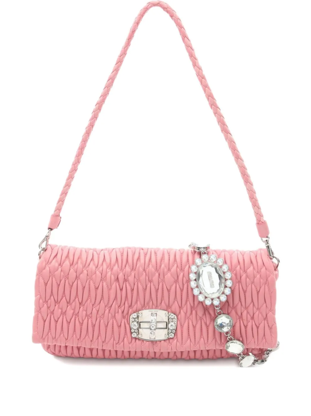 Miu Miu Pre-Owned 2010s matelassé shoulder bag - Rosa