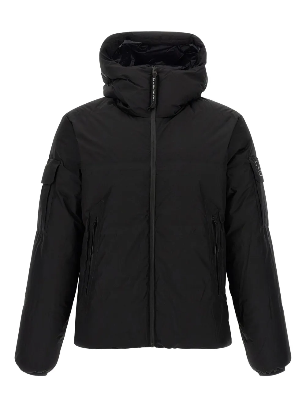 C.P. Company ripstop hooded down jacket - Nero