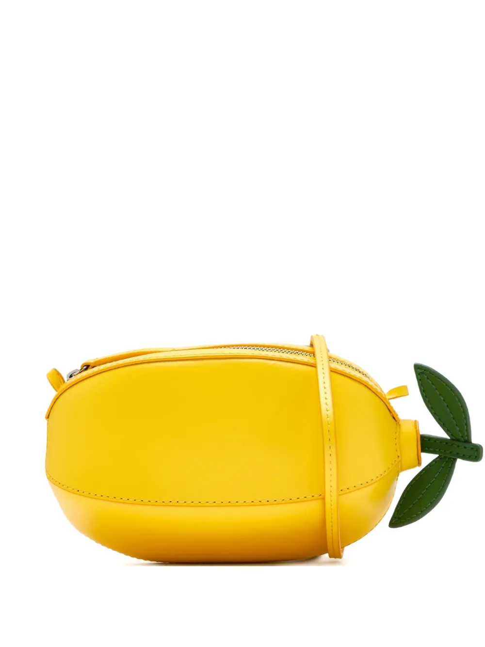 STAUD Limona lemon-shaped leather crossbody bag - Giallo
