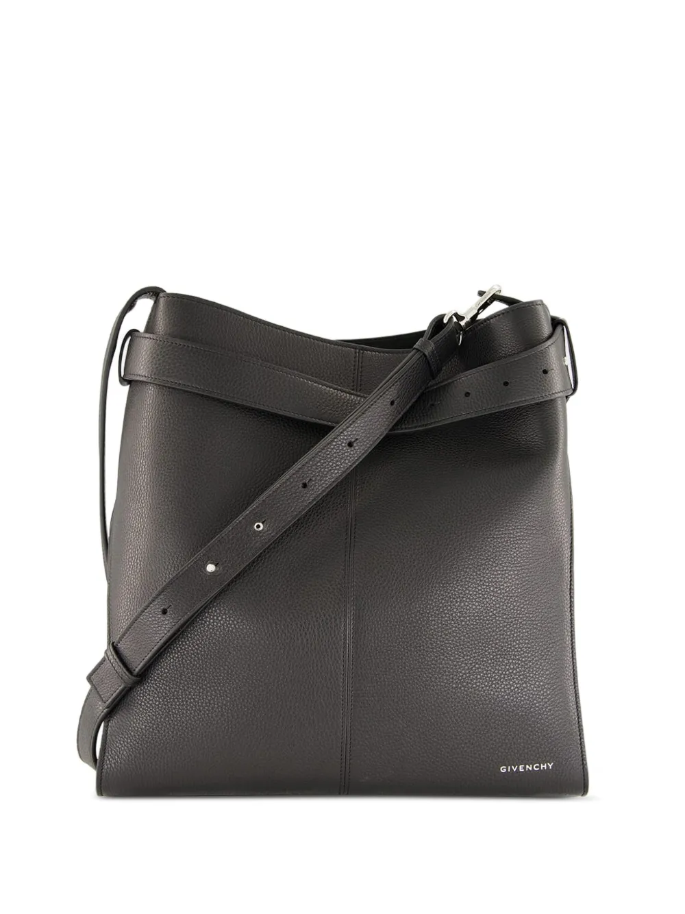 Givenchy medium belted grained-leather shoulder bag - Nero