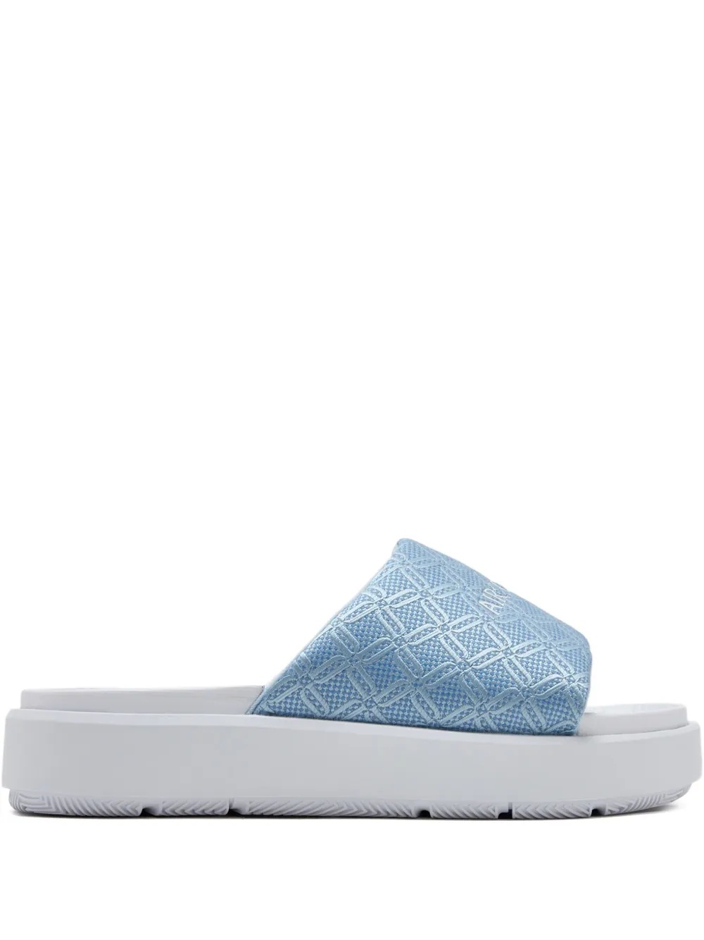 Nike platform patterned slides - Blu