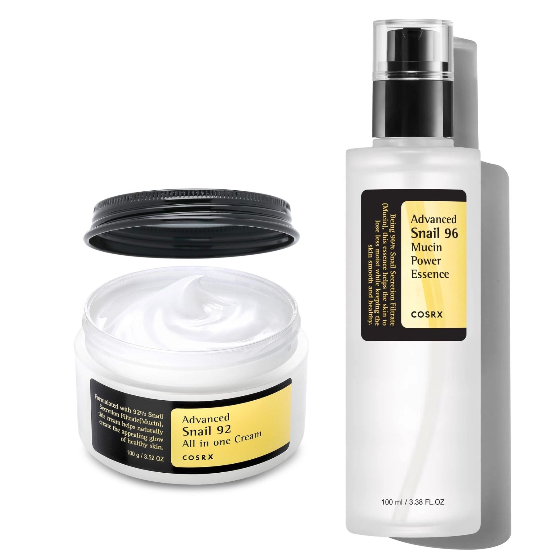 COSRX Advanced Snail Set 92 Crema Tutto In Uno e 96 Essenze Mucin Powe