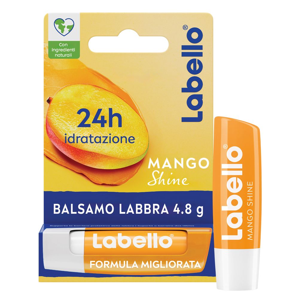 Labello Mango Shine Burrocacao labbra, Balsamo labbra nutriente all'ar