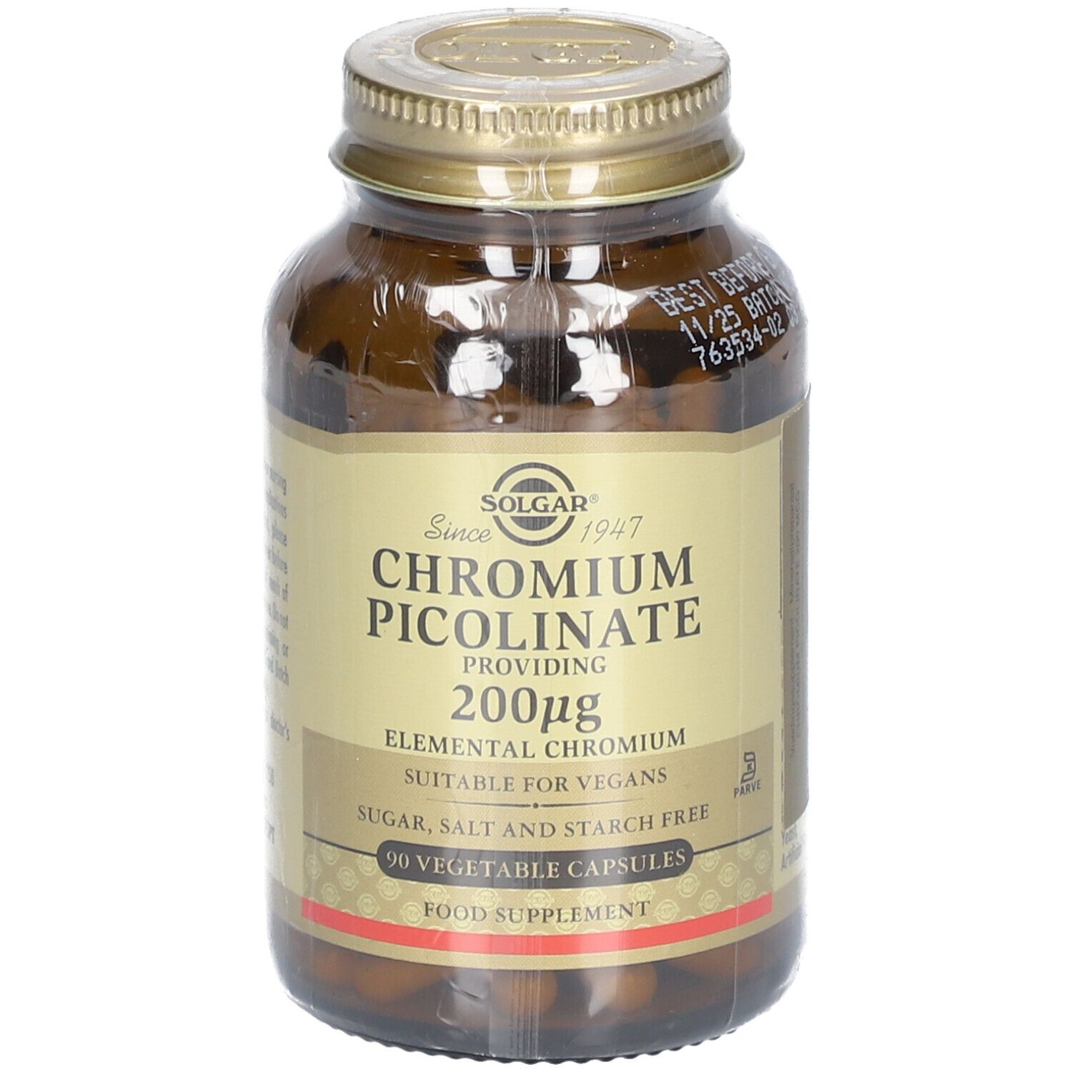 SOLGAR® Chromium Picolinate 200 mcg 90 pz Capsule