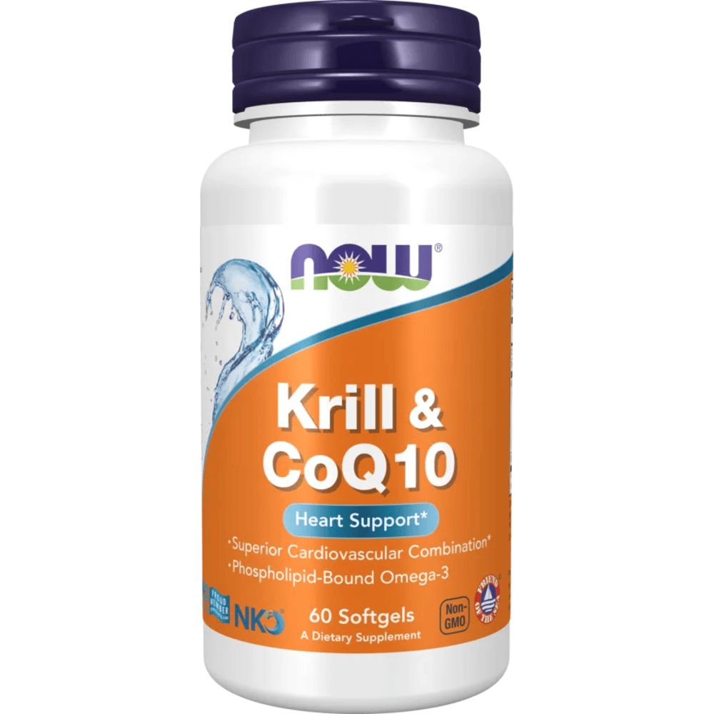NOW FOODS Krill e CoQ10 60 St