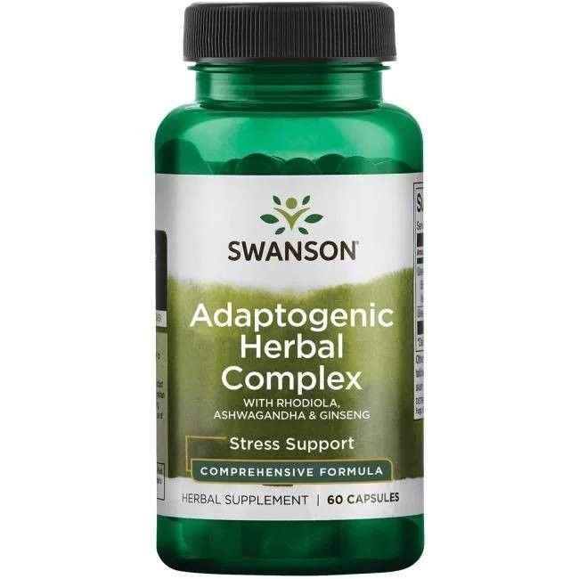 SWANSON Complesso di erbe adattogeno con Rhodiola Ashwagandha e Ginsen