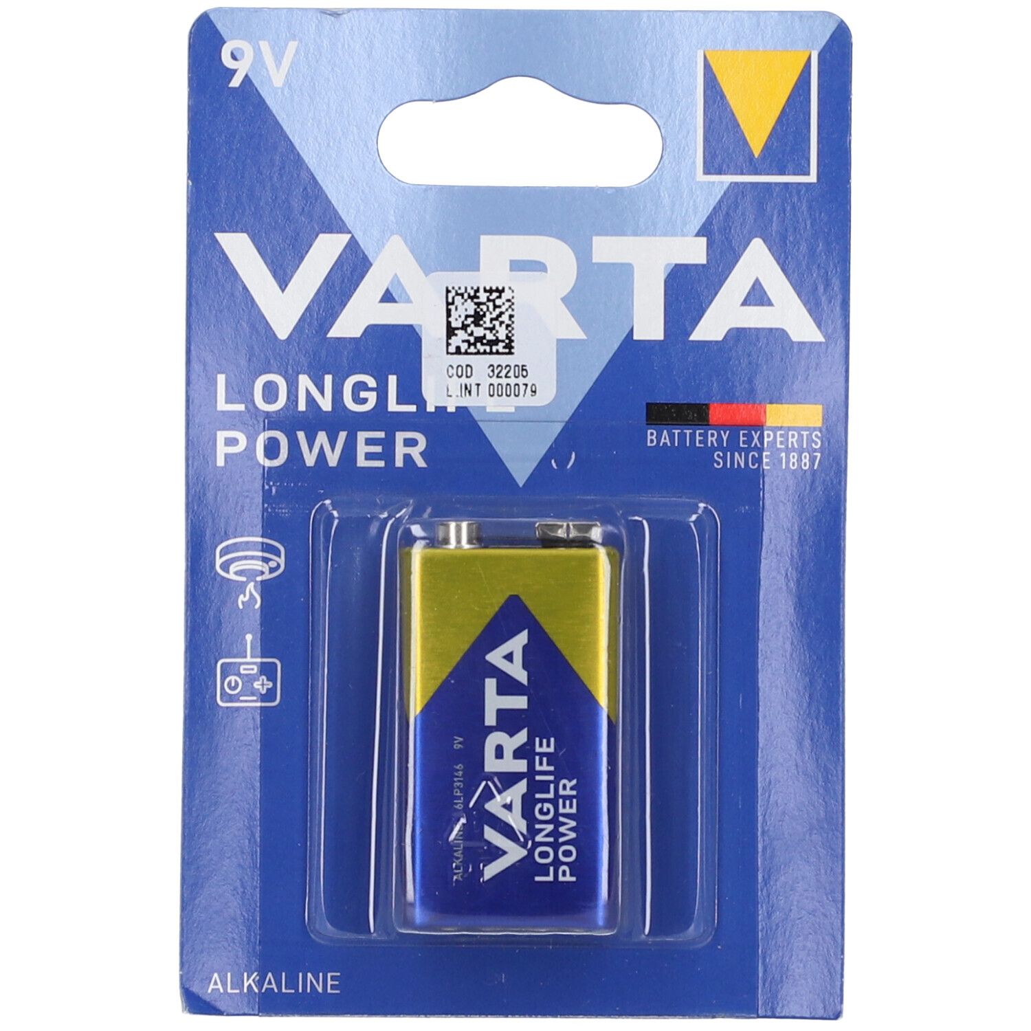 GIMA Batteria 9V Varta H.E. 1 pz Altro