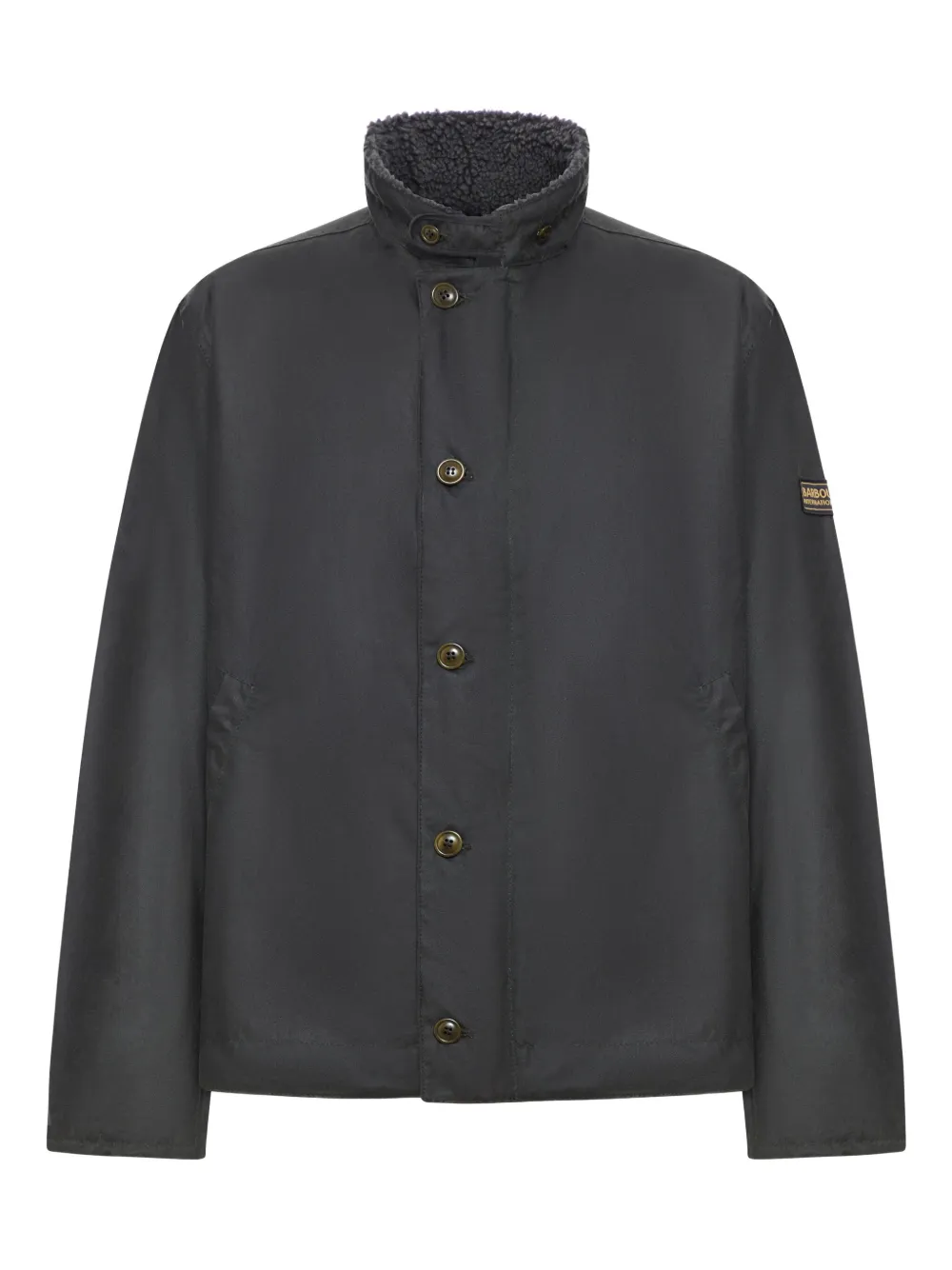 Barbour cotton fleece-lined jacket - Grigio