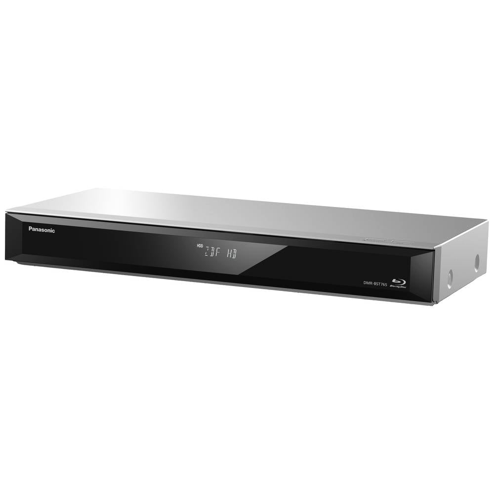 Panasonic DMR-BST765AG Lettore Blu-ray con hard disk 500 GB 4K Upscaling, Lettore CD, Audio ad alta risoluzione, Twin-HD DVB-S Tuner, WLAN Argento