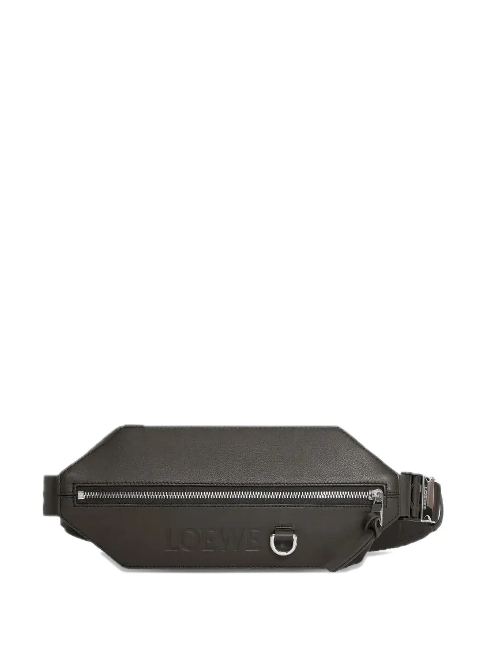 LOEWE Convertible leather logo bag - Grigio