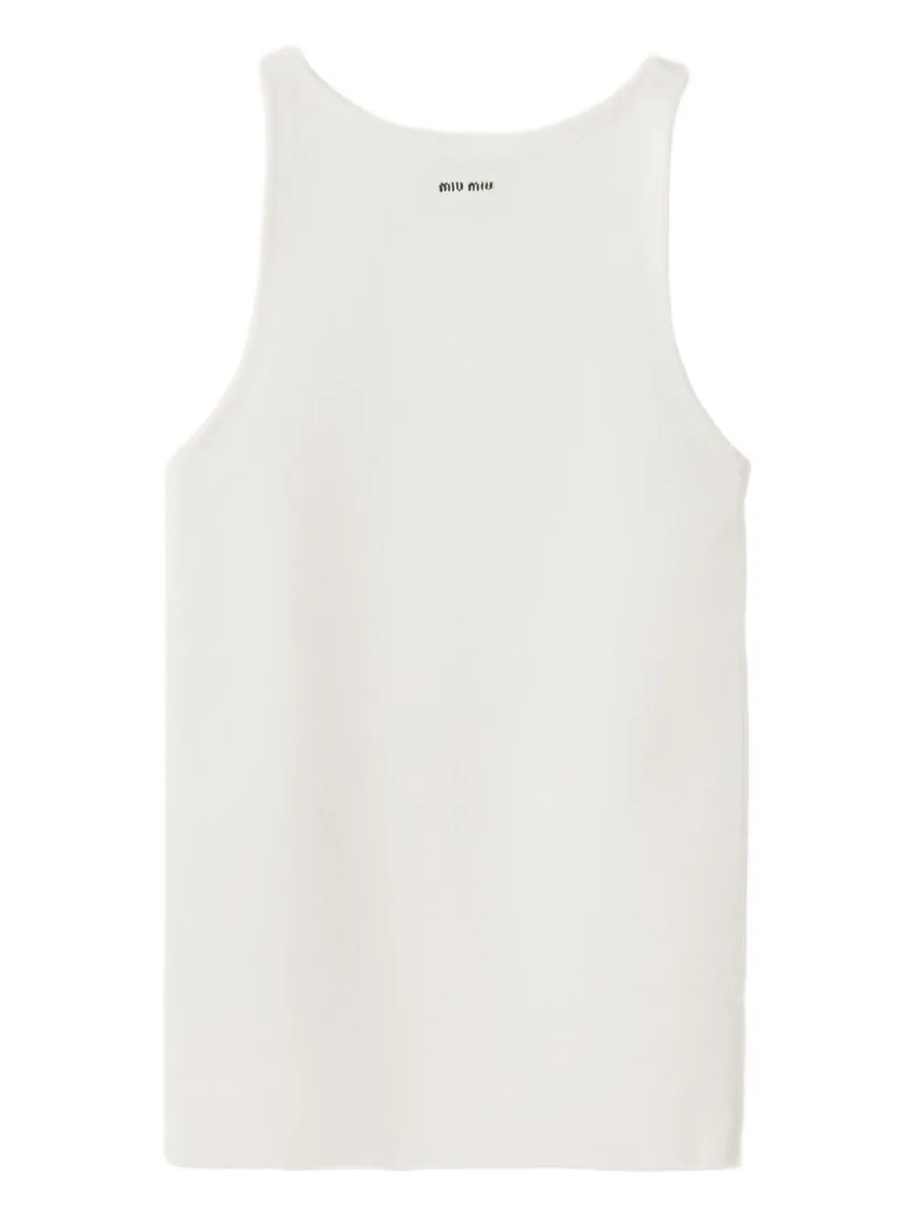 Miu Miu logo tank tank top - Bianco