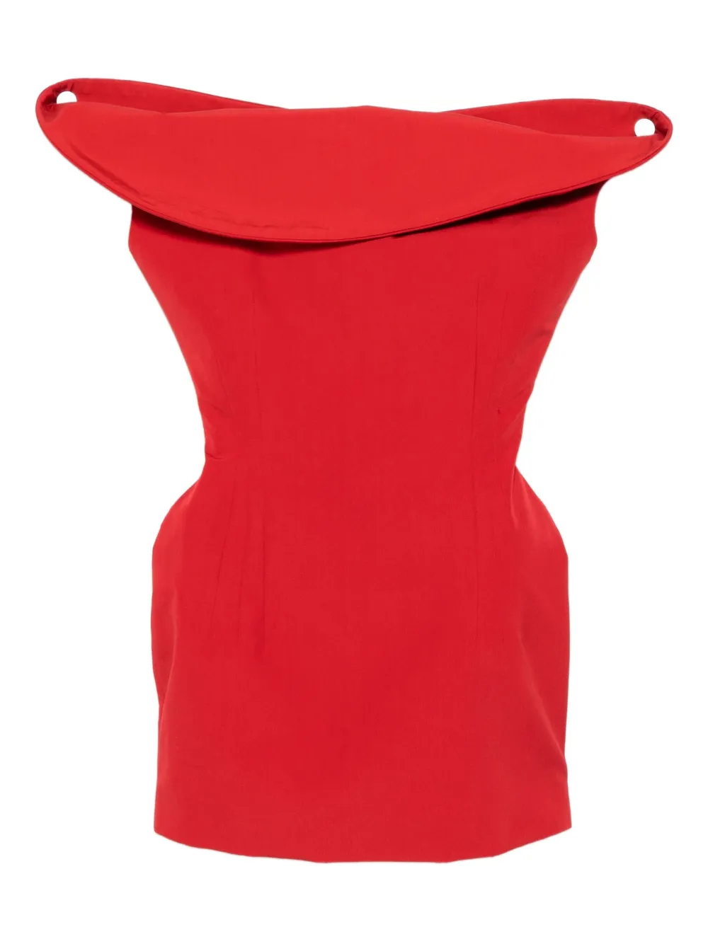 Magda Butrym off-shoulder mini dress - Rosso