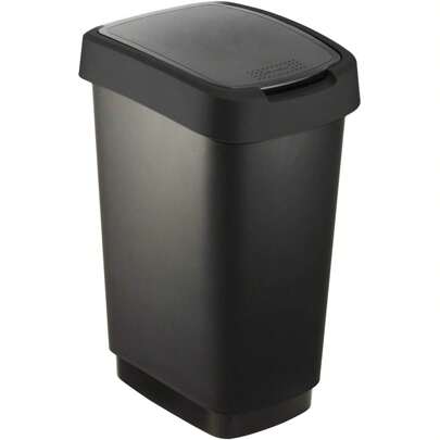 Salsa Bin 25L con coperchio, nero, 25L (33,3 x 25,2 x 47,5 cm)