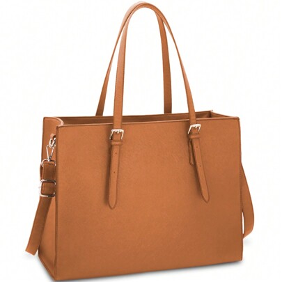 Handbag Shopper Ladies Large Handbag Leather Shoulder Bag Work Bag Large Laptop Business School Bags 15.6 Inch