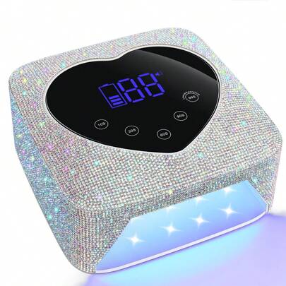 UV LED Gel Nail Lamp UV Light Purple Nail Phototherapy Machine, Professional Manicure Lamp 1 pezzo Plastic Ultraviolet Gel Nail Polish Dryer UV Gel Po