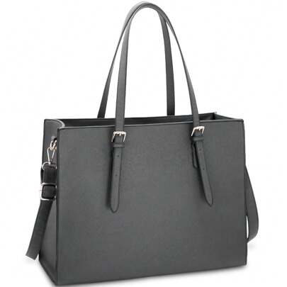 Handbag Shopper Ladies Large Handbag Leather Shoulder Bag Work Bag Large Laptop Business School Bags 15.6 Inch