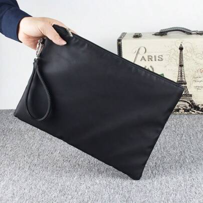 Portafoglio lungo in tessuto Oxford impermeabile, pochette da uomo, pochette per cellulare, portafoglio con pochette, borsa da uomo, borsa portaoggett