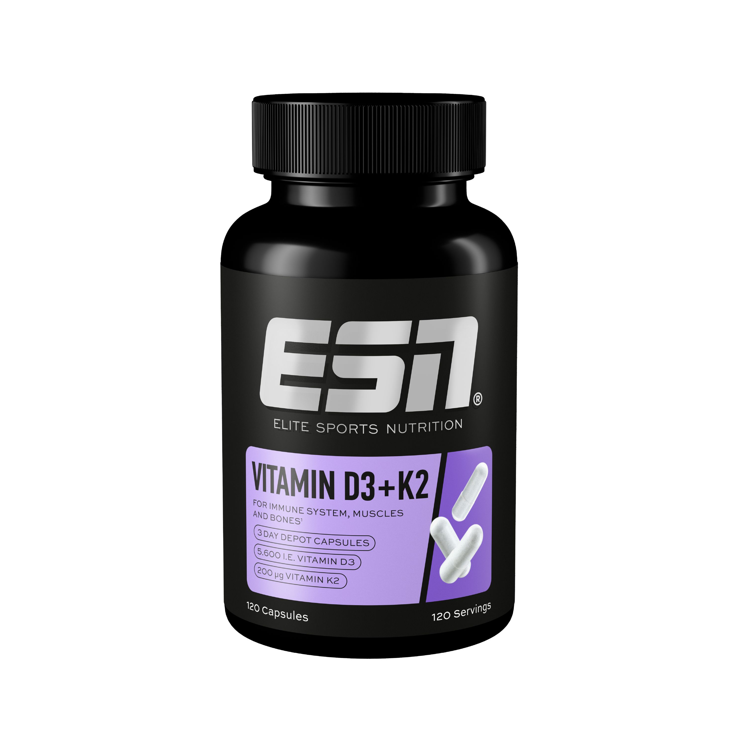 ESN Vitamina D3 + K2 120 pz Capsule