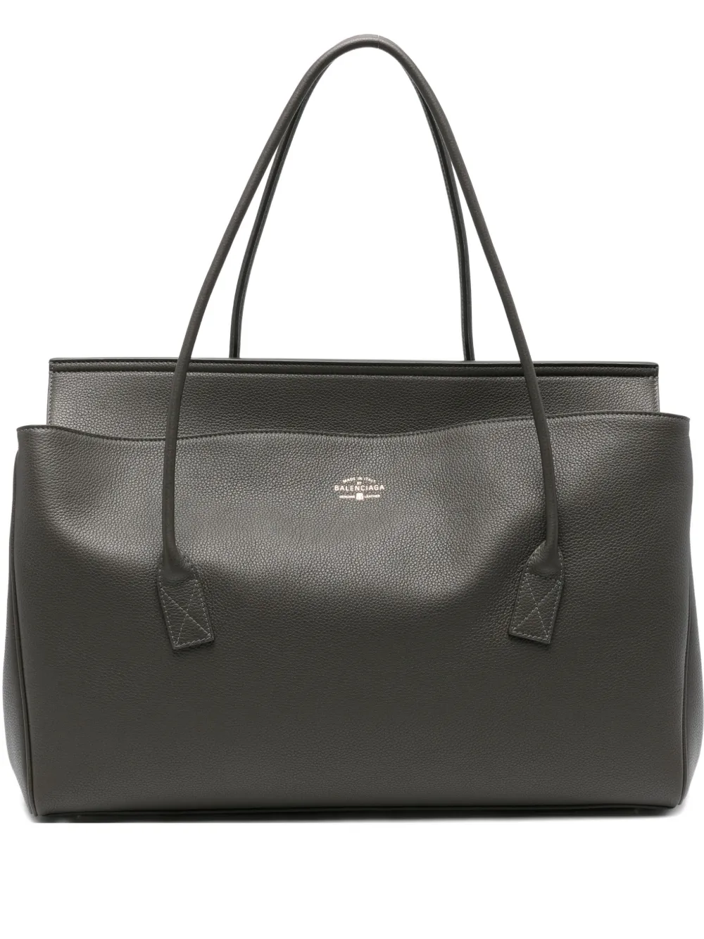 Balenciaga Carrie leather shoulder bag - Verde