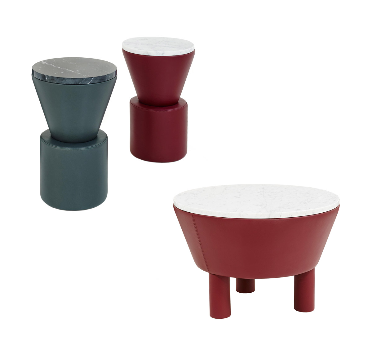 Leather Side Table