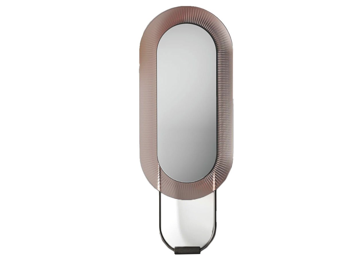 Kathleen Freestanding Mirror - Oval / Antique Pink