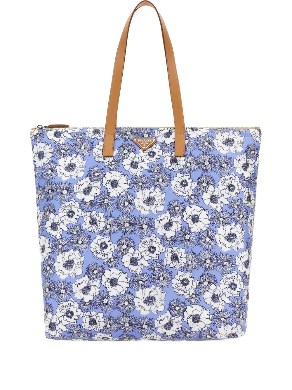Prada Printed Re-Nylon tote bag - Blu