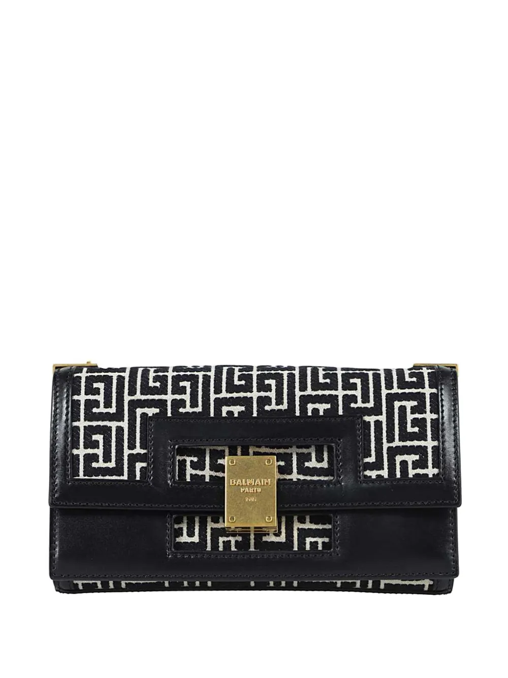 Balmain 1945 chain clutch bag - Nero