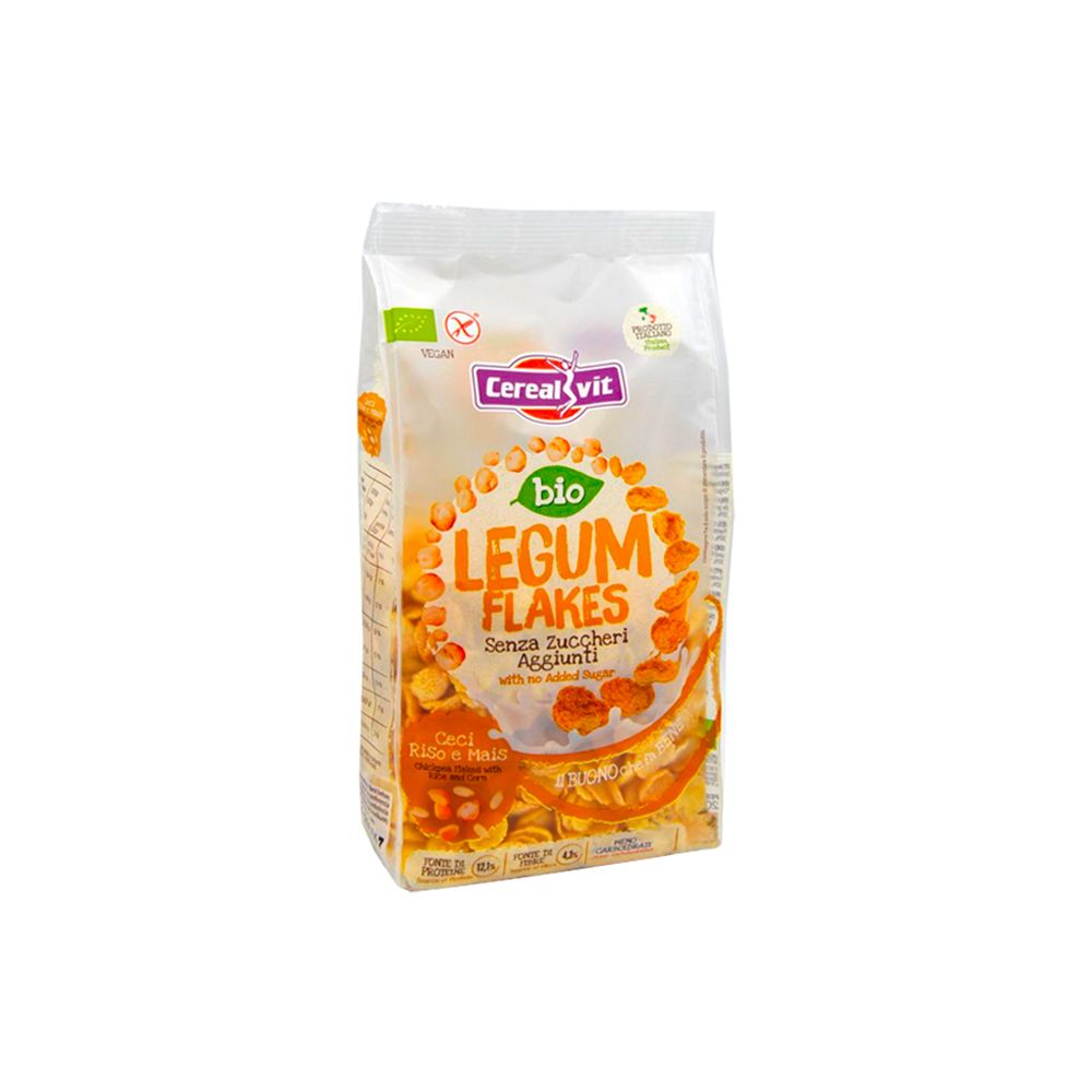Bio Legum Flakes con Lenticchie, Riso e Mais Senza Glutine - Cerealvit