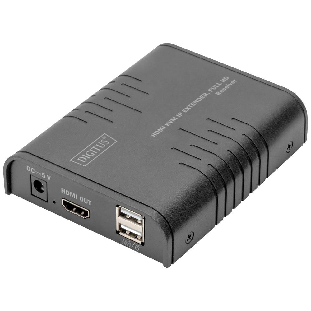 Digitus DS-55530 1 Porta Kit extender, estensore HDMI Nero