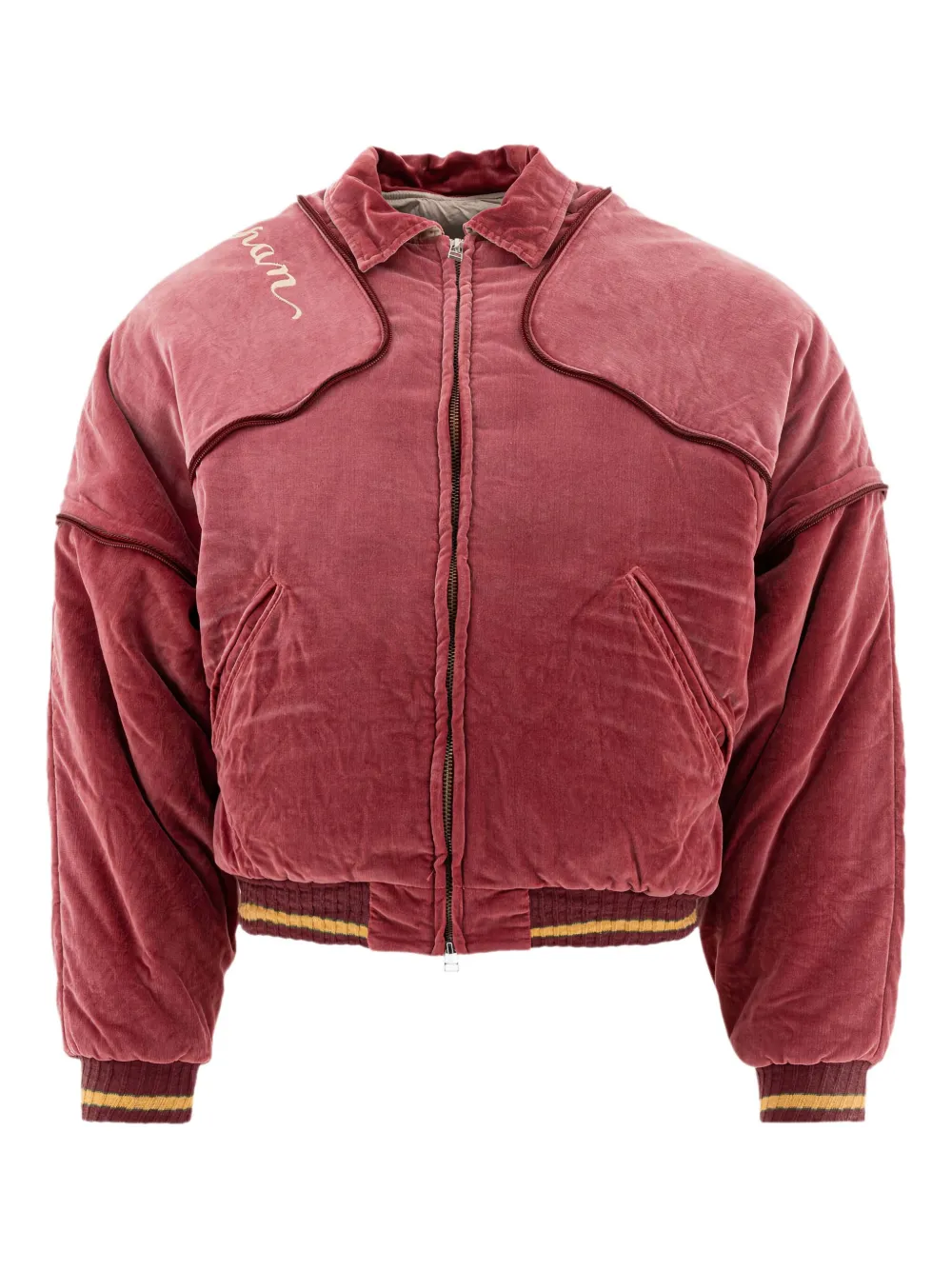 KAPITAL quilted yoke bomber jacket - Rosso
