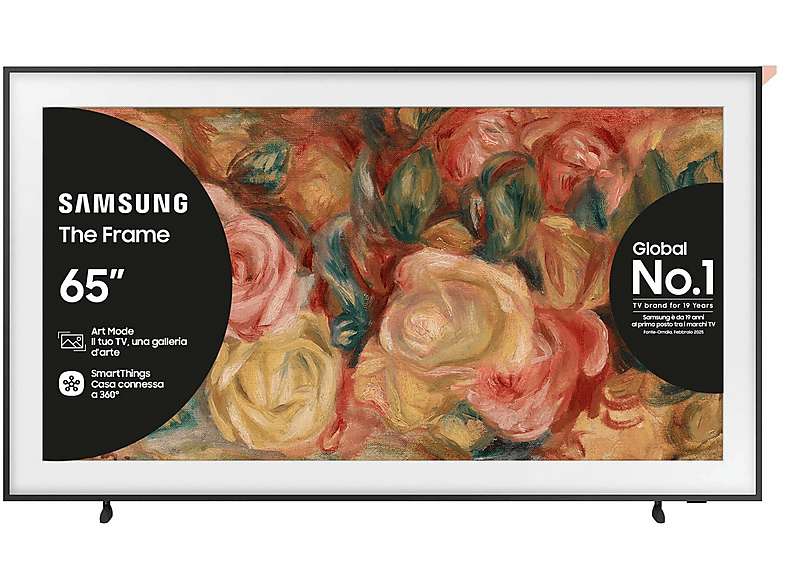 Samsung The Frame Qe65Ls03Dauxzt Tv Qled, 65 ", Qled 4K