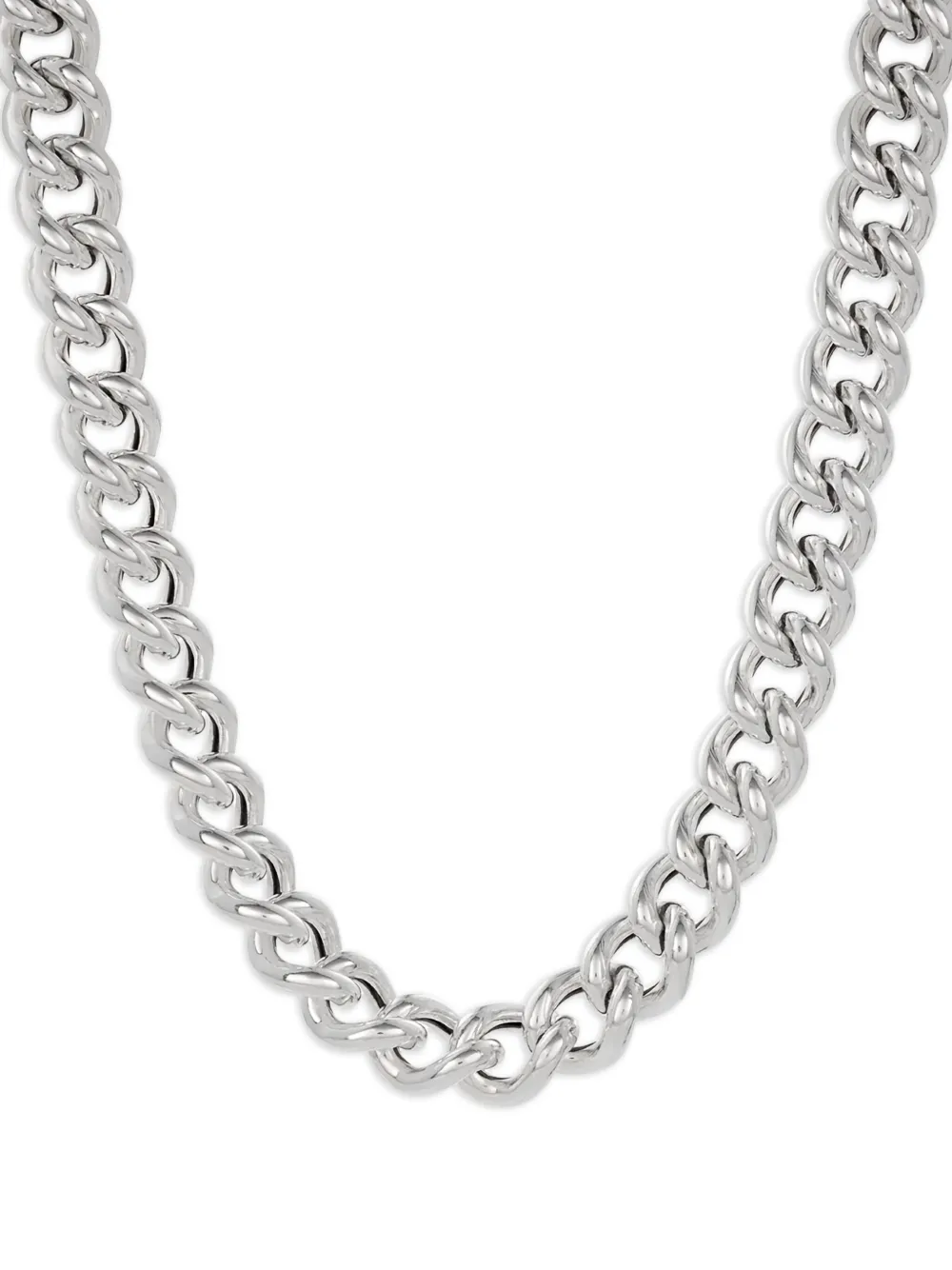 NO MORE Chunky sterling-silver necklace - Argento