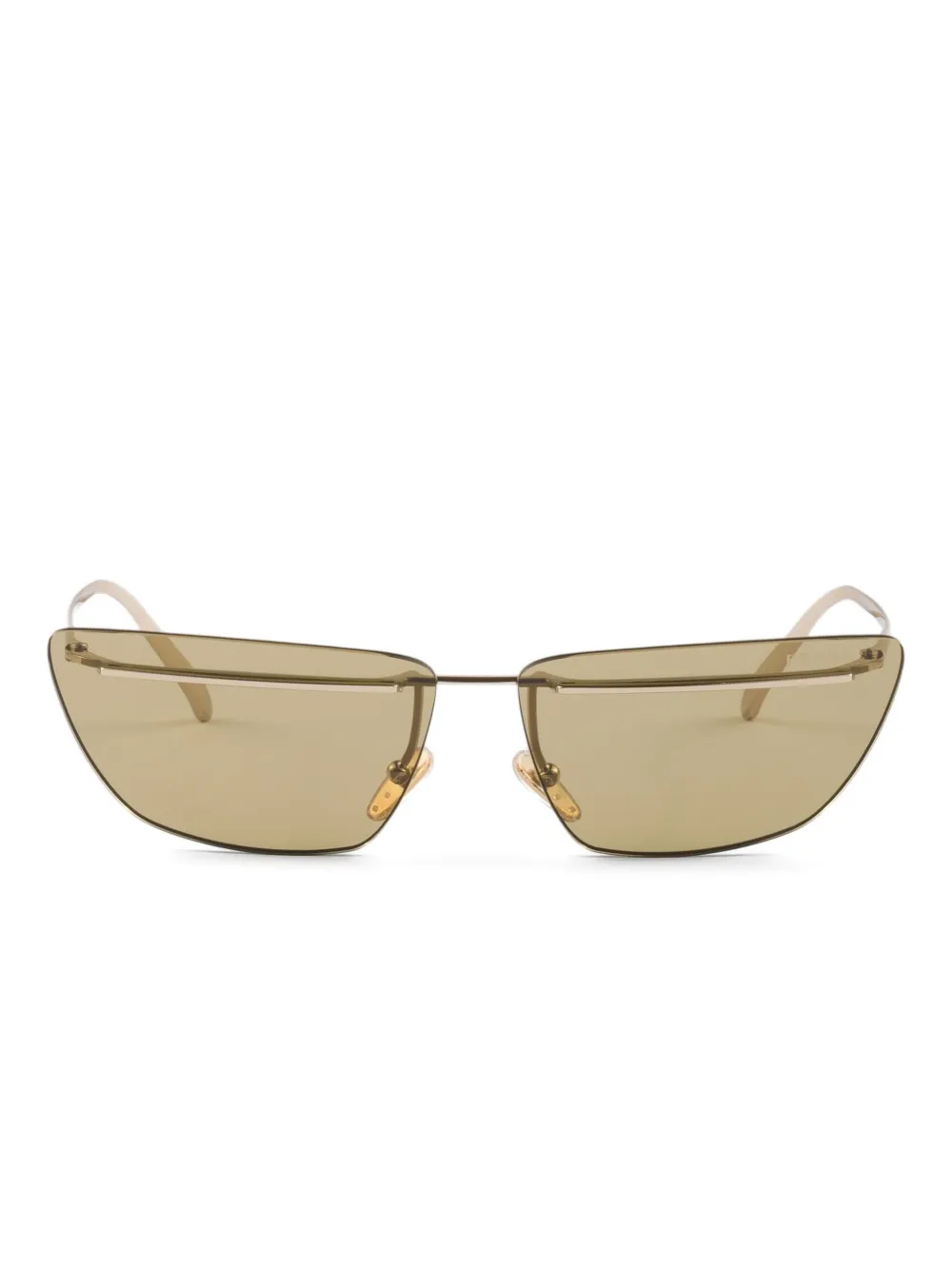 Prada Eyewear metal-frame cat-eye sunglasses - Oro