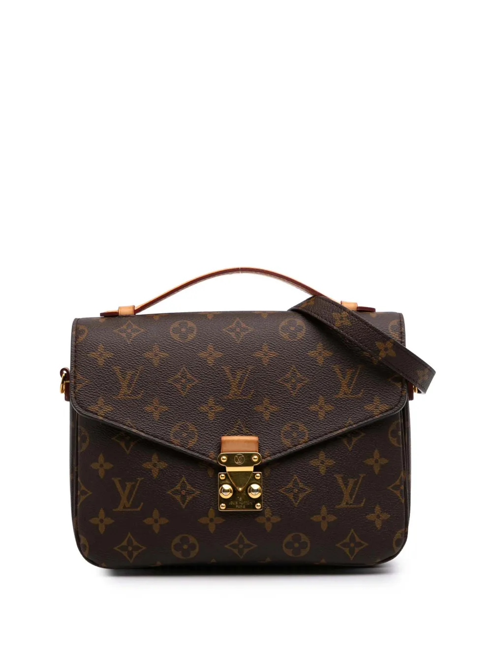 Louis Vuitton Pre-Owned 2019 Monogram Pochette Metis satchel - Marrone