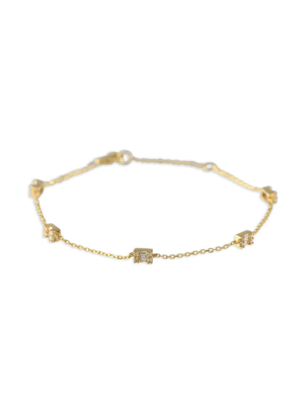 LB Exclusive 14K gold Station diamond bracelet - Giallo