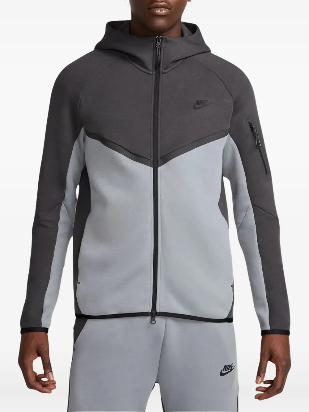 Nike Tech Fleece Windrunner zip-up hoodie - Grigio
