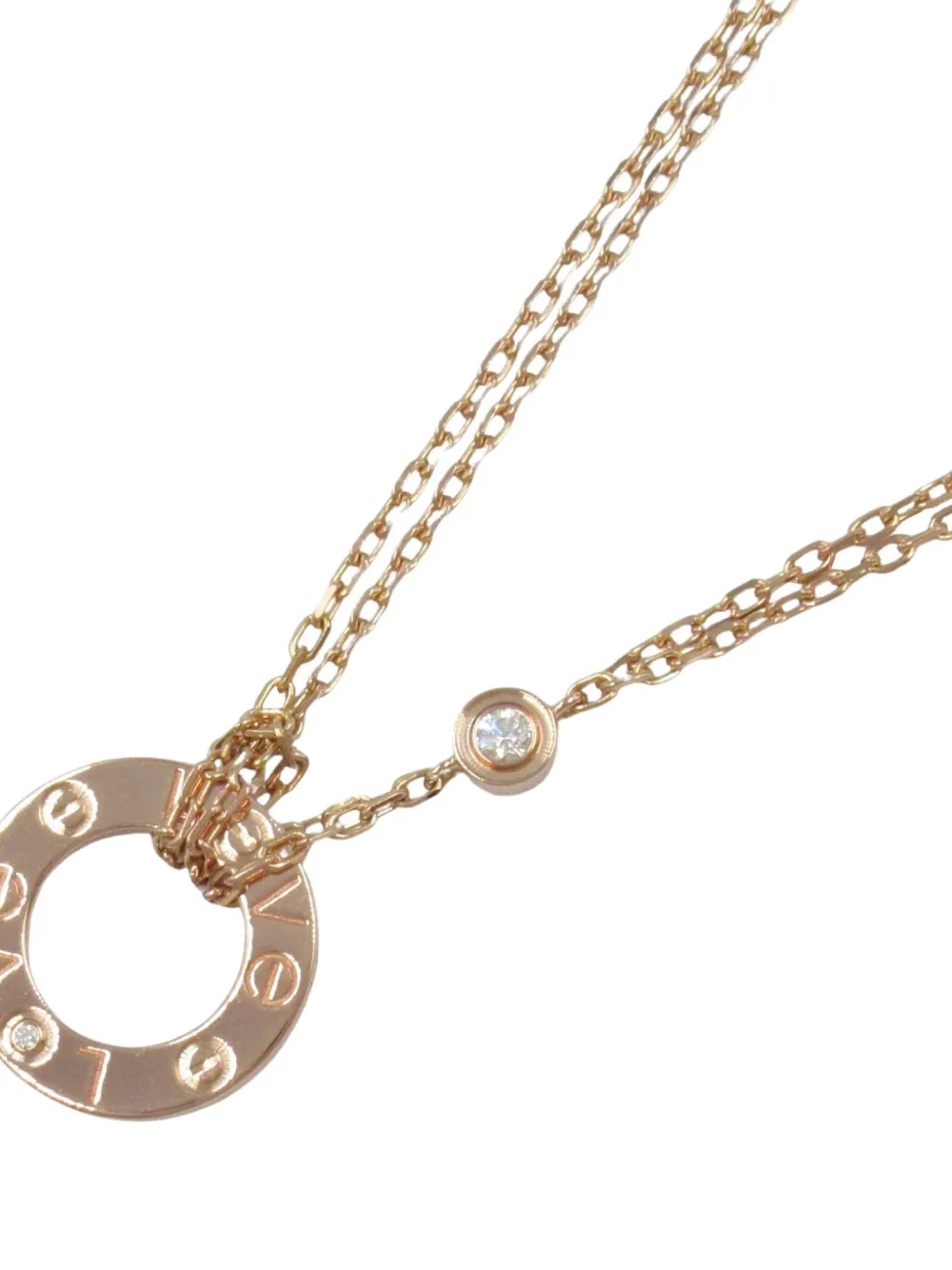 Cartier 2010 18kt rose gold Love Circle necklace - Oro