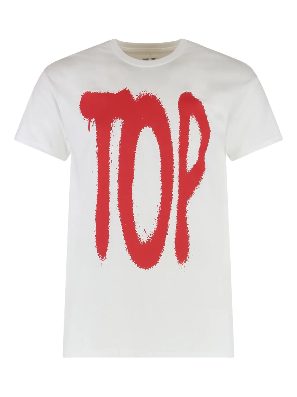 Vlone spray-paint print T-shirt - Bianco