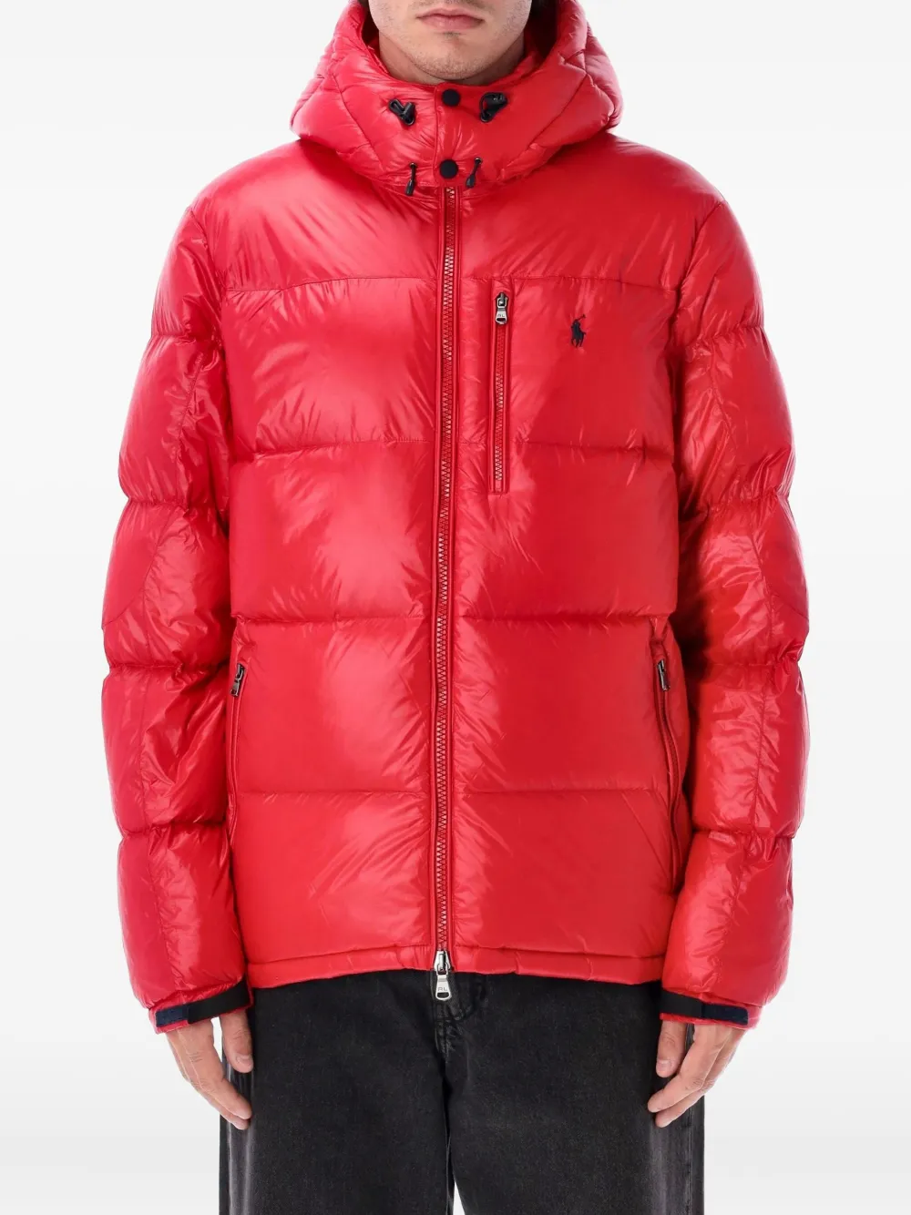 Polo Ralph Lauren hooded puffer jacket - Rosso