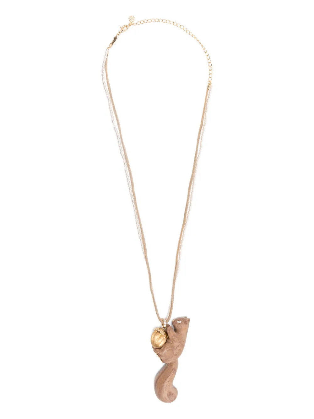 YVMIN squirrel acorn necklace - Marrone