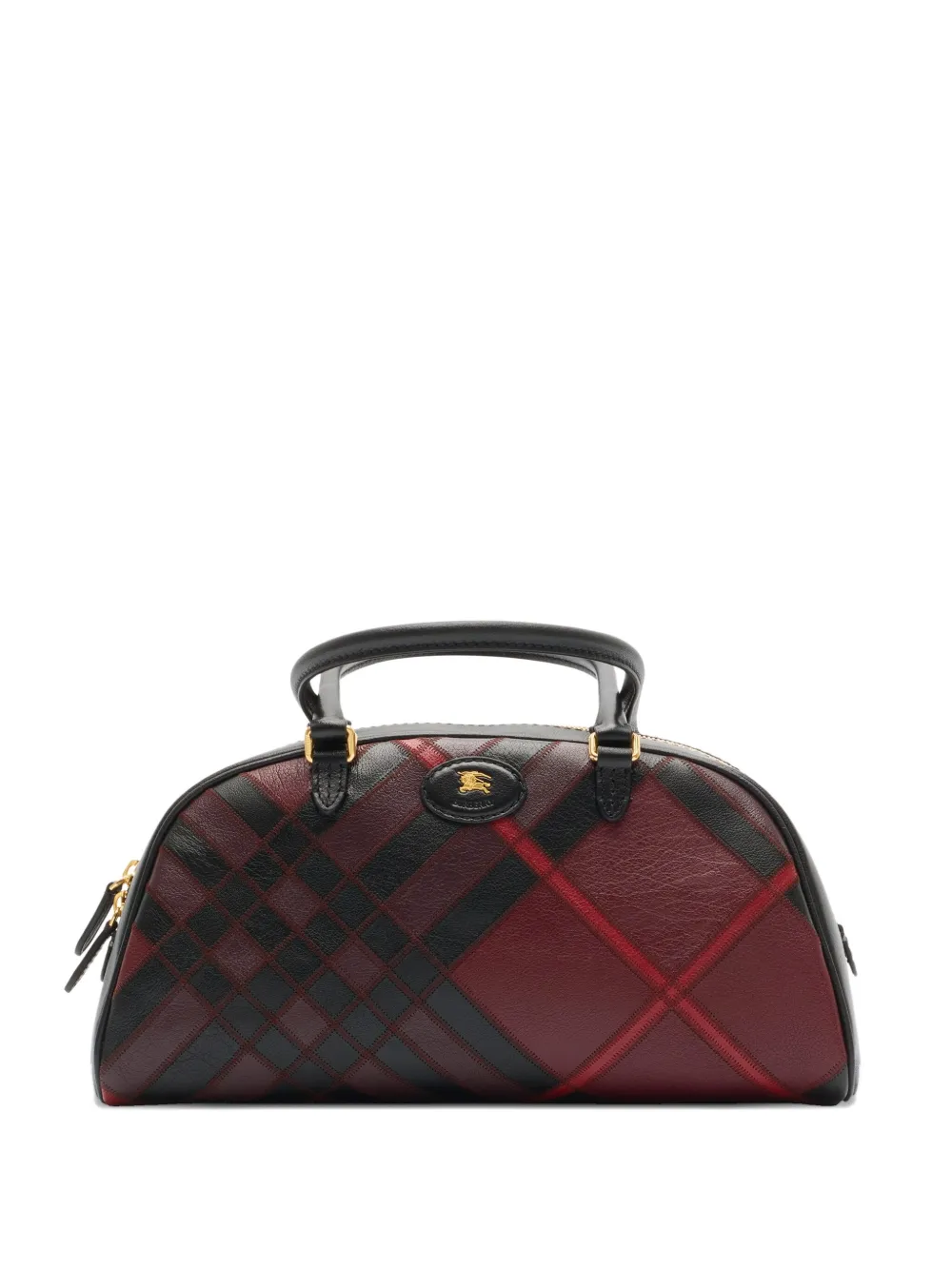 Burberry medium check-pattern tote bag - Rosso