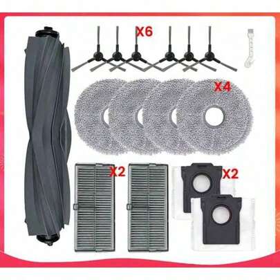 Accessori per aspirapolvere Dreame L10s Pro Ultra Heat / X30 Ultra / L10s Ultra Gen 2, Mova E30 Ultra, inclusi spazzola principale, filtro HEPA, pad p