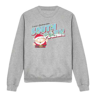 Felpa natalizia unisex adulta con Eric Cartman (Sport Heather)