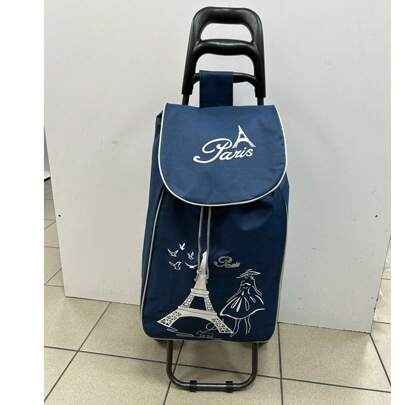 Borsa carrello per la spesa impermeabile in Oxford di extra-large, carrello a mano pieghevole, durevole