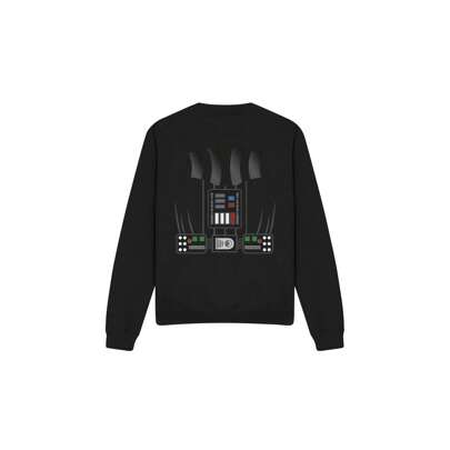 Felpa unisex per adulti costume Darth Vader (Nero)