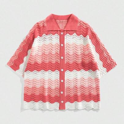 Maglia larga da uomo, maglia corta a maglia