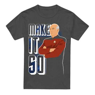 Maglietta unisex per adulti "Make It So" (Carbone)