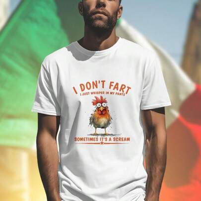 T shirt uomo divertente I DON T FART I JUST WHISPER IN MY PANTS Slogan umoristico idea regalo originale moda casual estiva outfit  novità maglietta si
