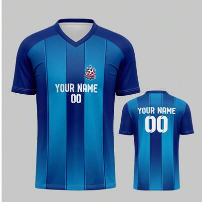 Maglia personalizzata, Barcellona, traspirante e ad asciugatura rapida, 210g, top monopezzoprima/estate, maglia da calcio a scollo a V unisex per squa